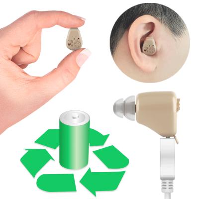 China Professional Hearing Loss People Small, CIC Hearing Aid Digital Rechargeable and Invisible Hearing Aid for sale