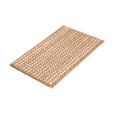 China Custom Made Anti Slip Water Absorption Mat Door Chenille Microfiber Washable Bathroom Floor Mat Covers for sale