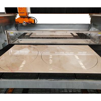 China Building Material Shops New Design 263T Bridge Stone 5 Axis CNC Stone Cutting Machine Granite Stone Marble Flute for sale