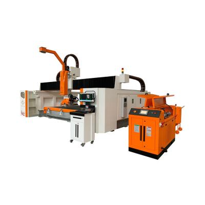 China Building Material Shops SJ363 Water Jet And Saw Blade Slitter Cutter 5 Axis Stone Cutting Machinery for sale