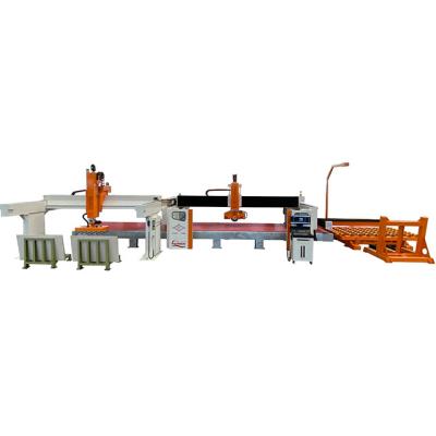 China Building Material Shops 453C Quality Choice Stone Strip Saw Marble Granite Cutting Machine CNC Stone Groove Stone for sale