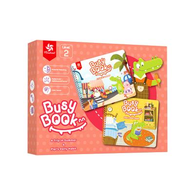 China PAPER Children's Busy Early Education Game Level 2 Book About Little Crocodile: Summer Travel and Living Habits for sale