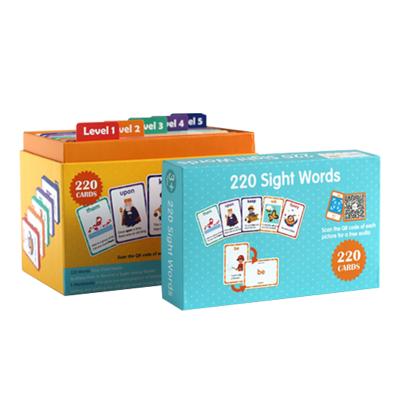 China high frequency word cards sight words kids English flash cards English word cards SL3044 for sale