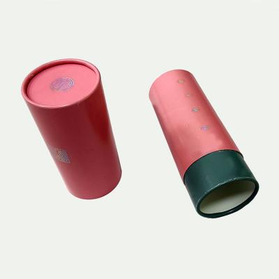 China Recyclable Accept Foil Stamp Logo Printed Round Bottle Box Luxury Perfume Cylinder Perfume Gift Packaging Box for sale