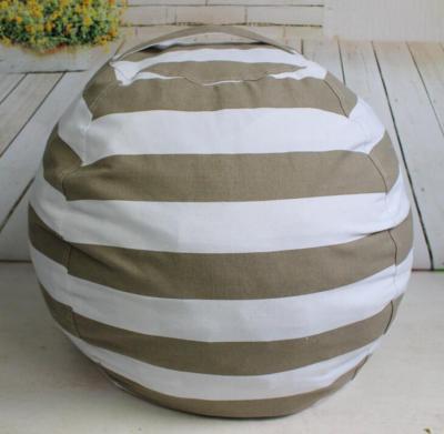 China Viable Plush Toy Storage Bean Bag Chair Cotton Canvas for sale