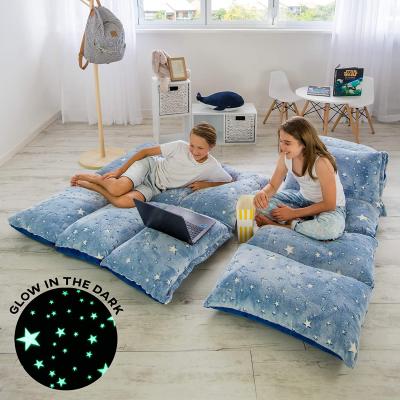 China Sustainable Glow In The Dark Floor Pillow Cover For Kids for sale