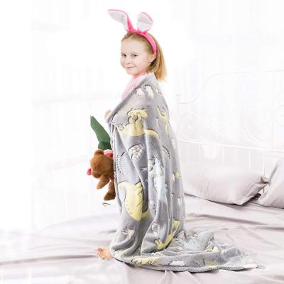 China Unicorn Blanket WARM Glow in the Dark Luminous Fairy Blanket for Kids for sale