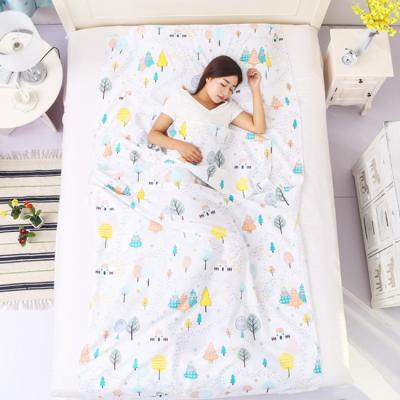 China Hotel / Camping / Trekking / Hiking Camping Cotton Sleeping Bag Comfortable Liner for sale