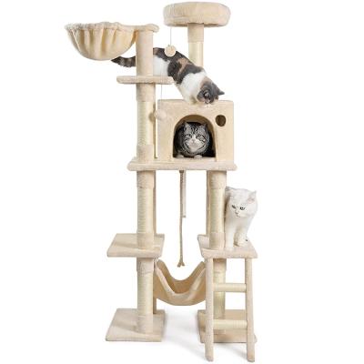 China Modern Modern Composable Modern Cat Scratcher Large Cat Tree Simple Modern Composable Large Cat Tree Extendable Wood for sale