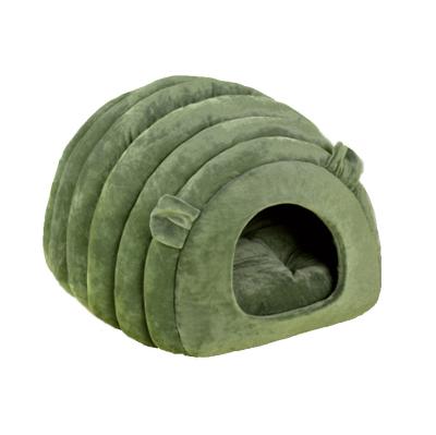 China Many Sizes Breathable Stock Winter Plush Cat House Dog Pet Products Warm Luxury Short Pet Bed for sale