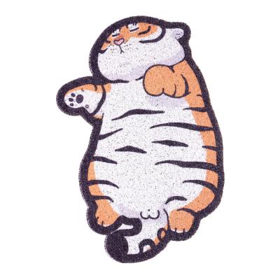 China New Tiger Cat Teasing Interactive Pet Toy Cute Viable Cat Scratching Board Durable for sale