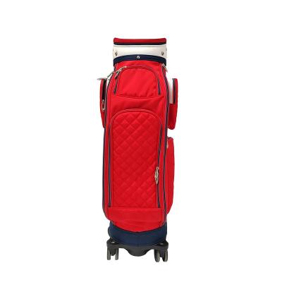 China Sports New Arrival Professional Custom Waterproof PU Made Golf Club Stand Golf Bag For Unisex for sale