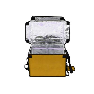 China Waterproof Factory Customized Food Cooler Bag Pizza Cake Delivery Box Insulated Food Delivery Bag for sale