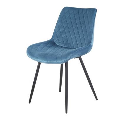 China Wholesale Nordic Design Cozy For Vogue Cafe Dinner Chairs Comfortable Velvet Fabric Dining Chair for sale