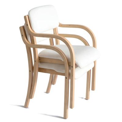 China Modern Bentwood Bentwood Dining Home Furniture Folded Solid Wood Dining Chair With Armrest Arm Rest Wood Chair for sale