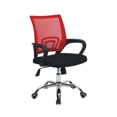 China Office Furniture Cheap Price Mesh Adjustable Office Chair Black Ergonomic (Height) Swivel Chair With Wheels For Sale for sale