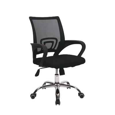 China Foshan Wholesale Cheap High Quality Modern Mesh Adjustable Spare Part Mid-back Swivel Office Single Seat Chair (Waist) for sale