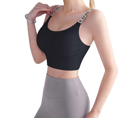 China Seamless China Antibacterial Supplier Hot Selling Women Push Up Sports Bra Best Support U-Neck Elegant New Design for sale