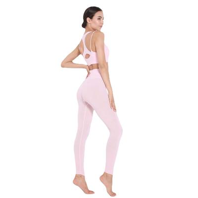 China Plus-size crop yoga set women's fitness tight women's fitness set sexy women's exercise women's breathable yoga for sale