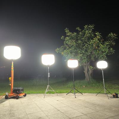 China Vielseitiges tragbares Arbeitslicht 700 Watt Ballon LED-Leuchtturm für die Straßenwartung zu verkaufen