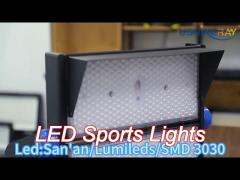 rectangular 250w led sport light flood stadium light for power plant