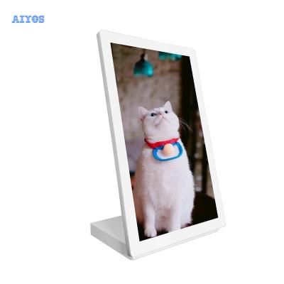 China 15.6 Inch Indoor Metal L-shape Android Casing Tablet With RJ45 Poe NFC Digital Table Menu for sale