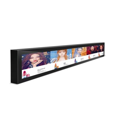 China Supermarket Continental Margin Scope Bar Indoor LCD Android WIFI 23 Inch Monitor Advertising Screen Display Ultra Wide Scope LCD for sale