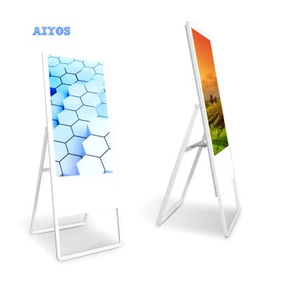 China Floor Standing Advertising Show 32inch Indoor Touch LCD Advertising Display Android Or Windows WI-FI Support Digital Poster 32inch for sale