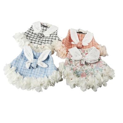 China Rabbit Harness Bunny Clothes Outfit Guinea Pig Rabbit Hamster Clothes Accessories Adjustable Viable Dress for sale