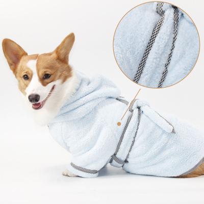 China Viable New Dogs Cat Winter and Autumn Pet Clothes Warm Loaded Thickened Coral Fleece Soft Pet Clothes and Absorbent Pet Pajamas for sale