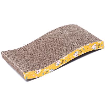 China Viable Style Popular Pet Supplies M Shaped Corrugated Paper Cat Scratcher House Cat Scratching Back Board Scratcher Cat Grinding Paw for sale