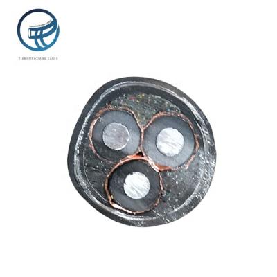 China Good Quality Power Plant 3 Core 150mm Long Power Cable MV 11kv 33kv Xlpe Long Lifespan 3 Core Armored Cable for sale