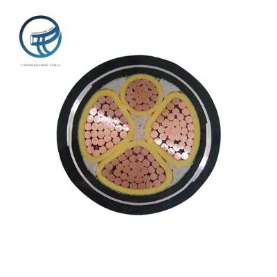 China Factory Wholesale Xlpe Copper Wire Underground Cable 2 3 4 5 Core Armored Copper Cable for sale