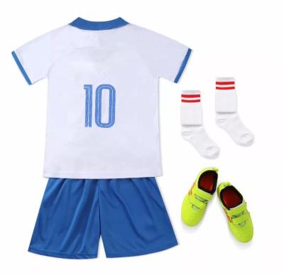 China Wholesale Boys Football Uniform Sports Kids Soccer Uniform Cheap Shirt Kids Breathable Football Team Training Uniform for sale