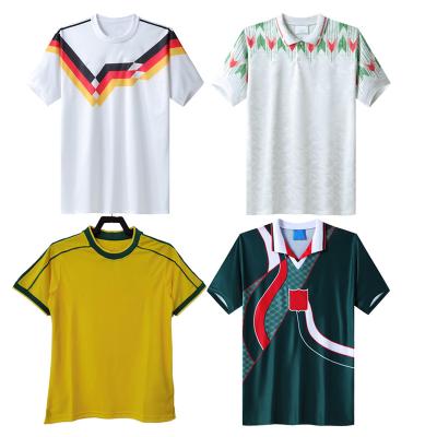 China Retro jersey camisas de futebol 1988 brazil futbol breathable soccer jersey camisa de futbol brazil taylandesa camisetasd for sale