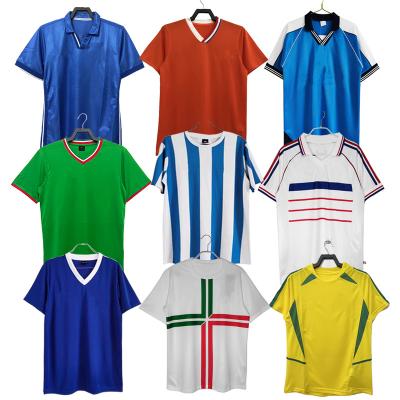 China Retro Vintage Breathable Team Football Jersey National Club Football Tank Top Quick-drying Soccer Jerseys Football Shirt for sale