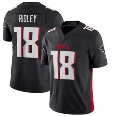 China Calvin Ridley #18 Customized Antibacterial Red Best Quality Quilted Jersey for sale