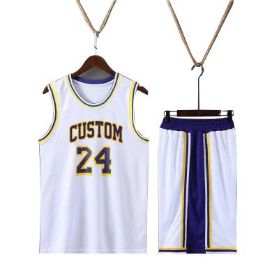 China Customized Hot Sale Basketball Team Jerseys Antibacterial Stitched Basketball Uniform for sale