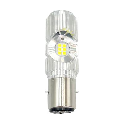 China Electric / Scooter Motorcycle Accessories Led Headlights Bulb 12 Lamp Bead DC 9-60V 15W Motorcycle Mini Driving Lights BA20d for sale