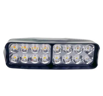 China Universal Motorcycle Led Car Driving Light Three Color 24W 16 Lamp Beads Motorcycle Auxiliary Spot Lamp for sale