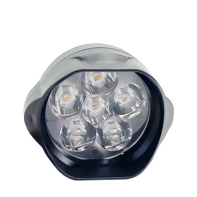 China Universal Cars Scooter Accessories 6 Lamp Beads 10W DC 9-85V Motorcycle LED Auxiliary Driving Spot Light for sale