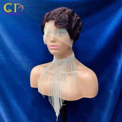 China High Quality Barely Shedding Soft Thick Straight Natural Colored Wigs For Women Colored Lace Front Wigs Human Hair Wig for sale