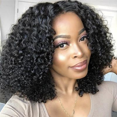 China Afro Hair Soft Thick Straight Sheer Curly Barely Wave Lace Front Wig, Brazilian Cuticle Aligned Hair Closure Wig For Black And Natural Afro Curly Women 360 Lace Front Wig for sale