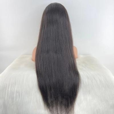 China 2022 Top Natural Hair Straight Wig Barely Shedding Thick Smooth Hair Wigs Soft Color Lacefront Wigs for sale