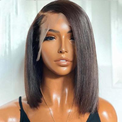 China The Hot Soft Barely Shedding Thick Soft Soft Remy Hair Swiss Lace Short Smooth Bob Wigs Sale 360 ​​Lace Wigs Lace Front Wigs for sale