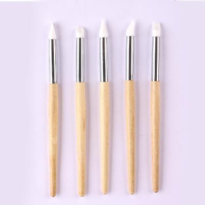 China NAIL 2022 Kolinsky Private Label Wood Handle Custom 100% Acrylic Nail Brush Size 8 12 14 for sale