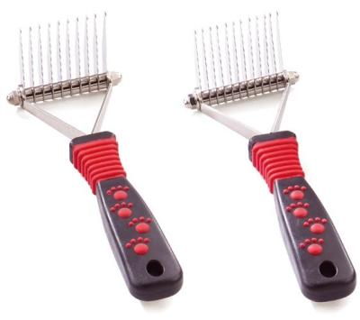 China Stocked Durable Dematting Blade Dog Fur Grooming Comb Tool Pet Comb for sale