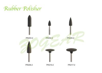 China Tooth Polisher Tungsten Carbide Bur Synthetic Rubber Mixing with Normal Abrasive for sale