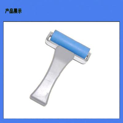 China ABS Plastic Silicon Sticky Roller Blue For Cleaning Machine Dust for sale