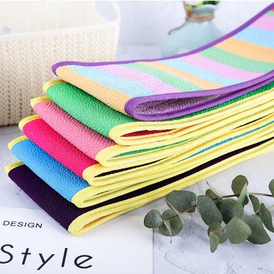 China Solid Color Stability Stocking Shrink Skin 2021 Good Air Permeability Friendly Viscous 9x62 Rayon Exfoliating Gloves Bath Glove Scrub With Solid Color Stability Stocking Shrink Body Glove exfoliating silk for sale